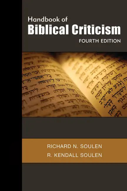 Handbook of Biblical Criticism - Paperback