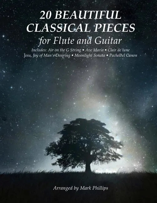 20 Beautiful Classical Pieces for Flute and Guitar - Paperback