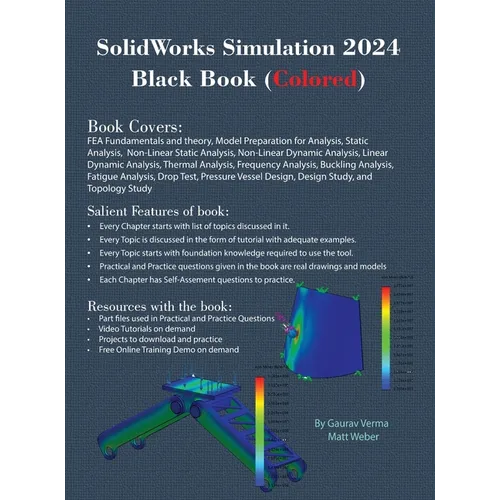 SolidWorks Simulation 2024 Black Book: (Colored) - Hardcover