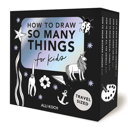 So Many Things: A Box Set of 5 How-To-Draw Books for Kids - Paperback