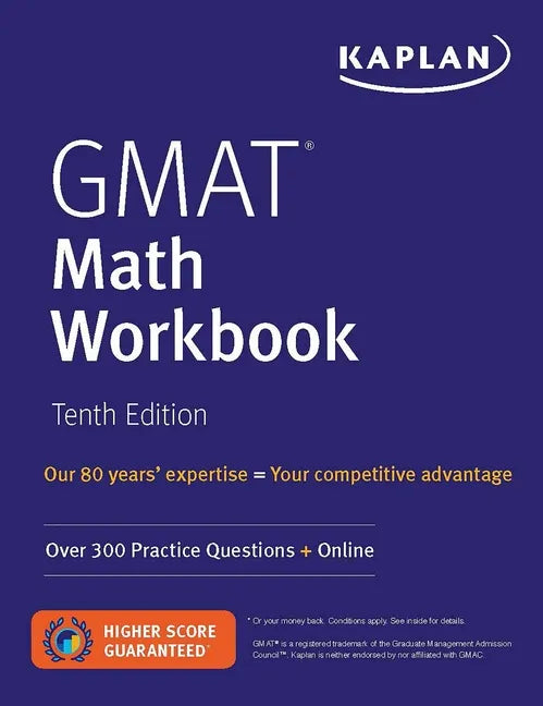 GMAT Math Workbook: Over 300 Practice Questions + Online - Paperback