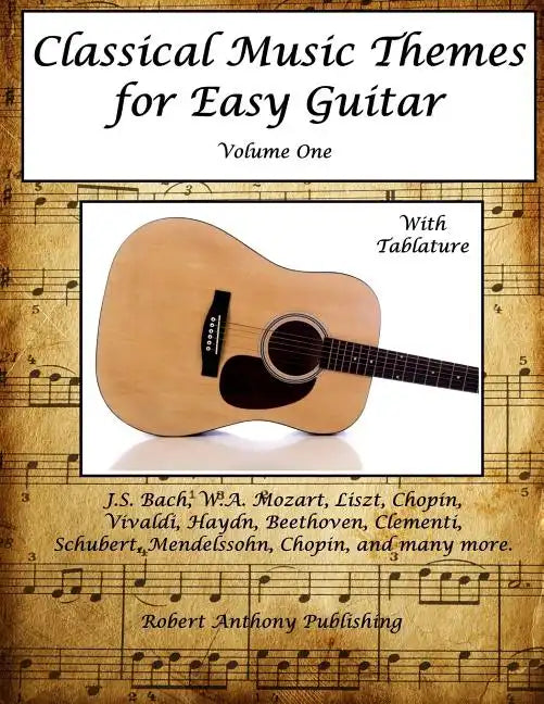 Classical Music Themes for Easy Guitar - Paperback