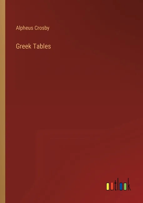 Greek Tables - Paperback