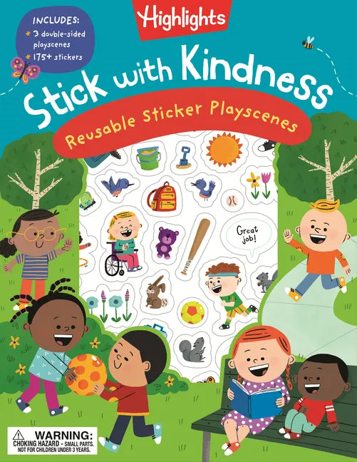 Stick with Kindness Reusable Sticker Playscenes - Paperback