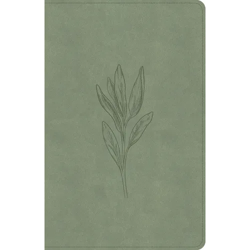 CSB Thinline Bible, Digital Study Edition, Sage Suedesoft Leathertouch - Imitation Leather