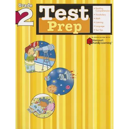 Test Prep: Grade 2 (Flash Kids Harcourt Family Learning) - Paperback
