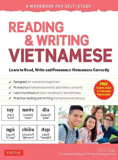 Reading & Writing Vietnamese: A Workbook for Self-Study: Learn to Read, Write and Pronounce Vietnamese Correctly (Online Audio & Printable Flash Cards - Paperback