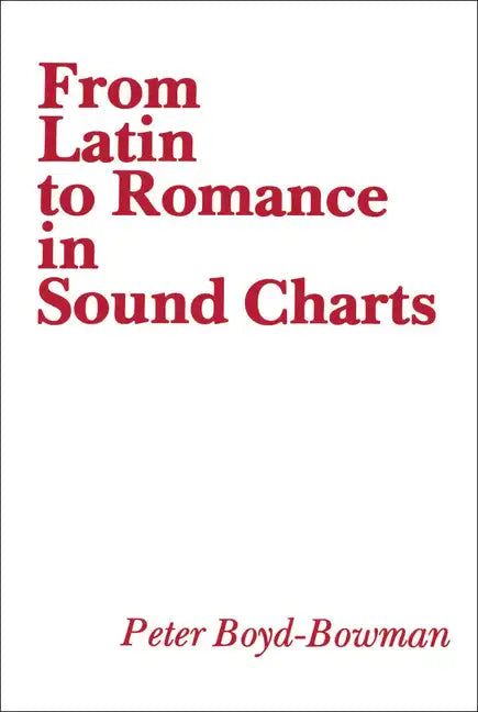 From Latin to Romance in Sound Charts - Paperback
