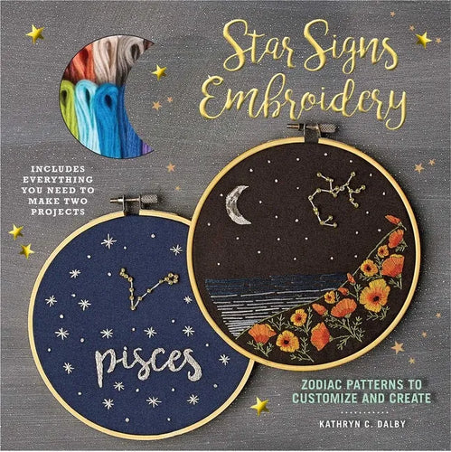 Star Signs Embroidery: Zodiac Patterns to Customize and Create - Paperback