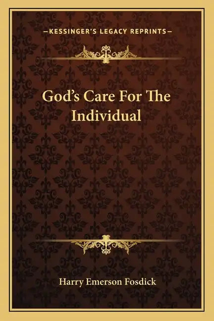 God's Care for the Individual - Paperback