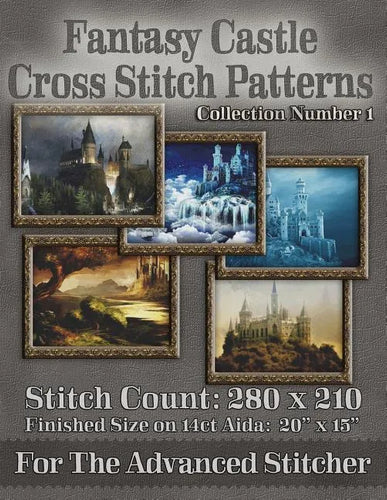 Fantasy Castle Cross Stitch Patterns: Collection Number 1 - Paperback