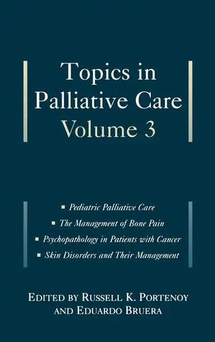 Topics in Palliative Care: Volume 3 - Hardcover