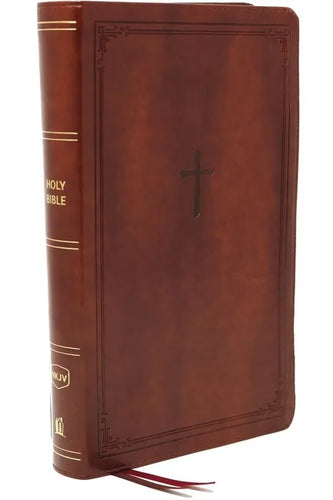 Nkjv, Reference Bible, Personal Size Large Print, Leathersoft, Brown, Red Letter Edition, Comfort Print: Holy Bible, New King James Version - Imitation Leather