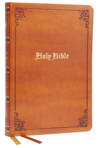 KJV Holy Bible: Large Print Thinline, Tan Leathersoft, Red Letter, Comfort Print: King James Version - Imitation Leather