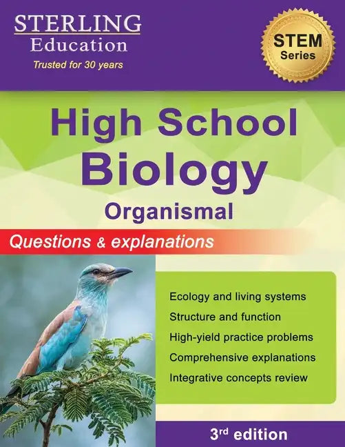 High School Biology: Questions & Explanations for Organismal Biology - Paperback