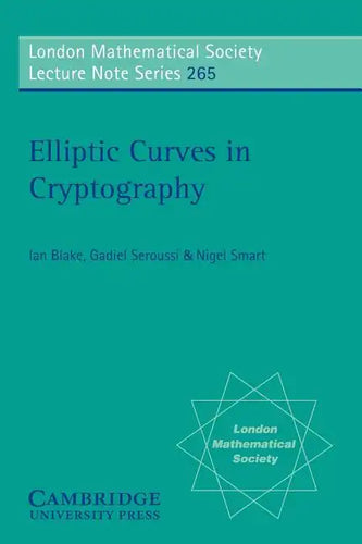 Elliptic Curves in Cryptography - Paperback