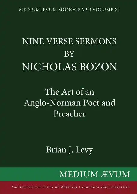 Nine Verse Sermons by Nicholas Bozon - Paperback