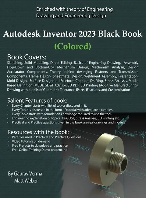 Autodesk Inventor 2023 Black Book (Colored) - Hardcover