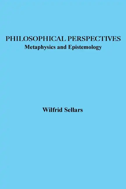 Philosophical Perspectives: Metaphysics and Epistemology - Paperback
