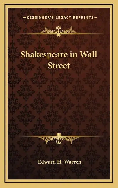 Shakespeare in Wall Street - Hardcover