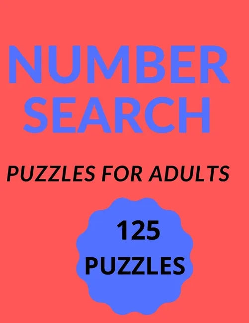 Number Search: Puzzles for adults - Paperback