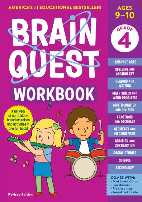 Brain Quest Workbook: 4th Grade Revised Edition - Paperback