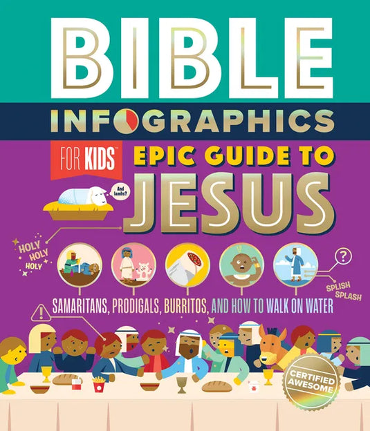 Bible Infographics for Kids Epic Guide to Jesus: Samaritans, Prodigals, Burritos, and How to Walk on Water - Hardcover