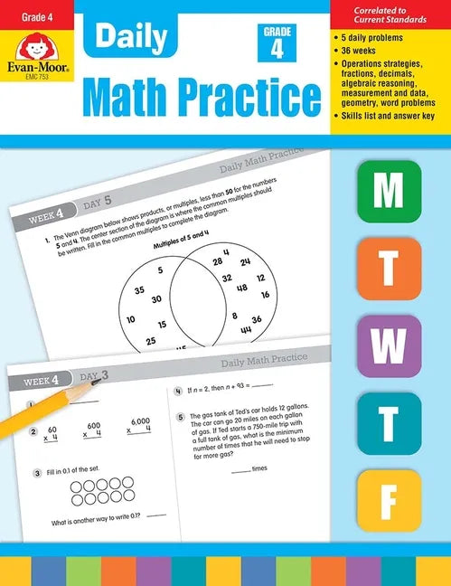 Daily Math Practice, Grade 4 Teacher Edition - Paperback