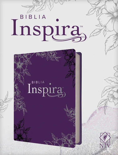 Biblia Inspira Ntv (Tapa Dura de Sentipiel, Lavanda): La Biblia Que Inspira Tu Creatividad - Hardcover