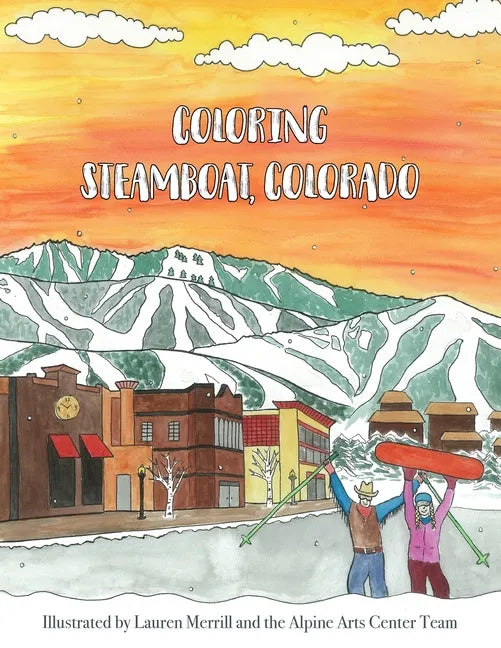 Coloring Steamboat, Colorado - Paperback