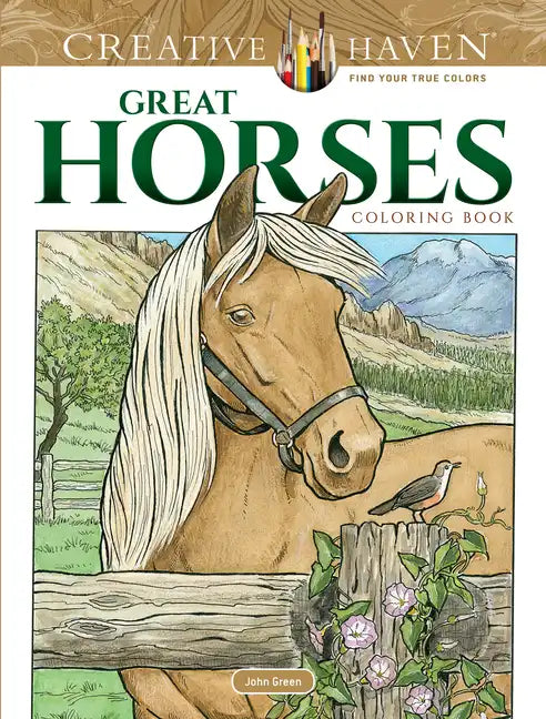 Creative Haven Great Horses Coloring Book - Paperback