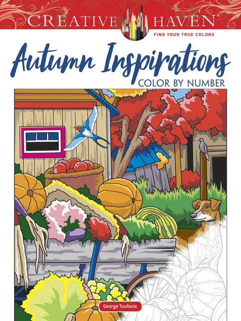 Creative Haven Autumn Inspirations Color by Number - Paperback