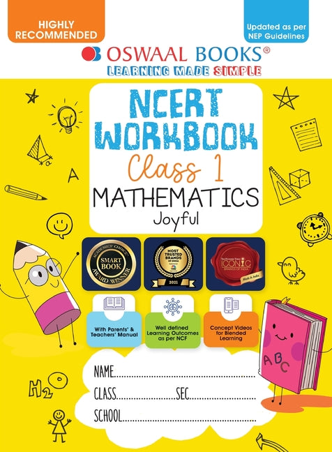 Oswaal NCERT Workbook Class 1 Mathematics Joyful (For Latest Exam) - Paperback