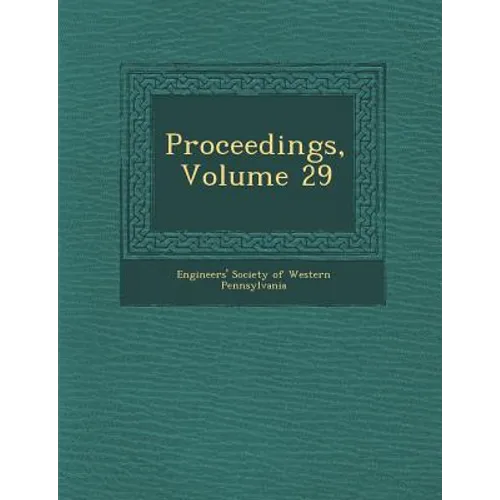 Proceedings, Volume 29 - Paperback