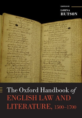 The Oxford Handbook of English Law and Literature, 1500-1700 - Paperback