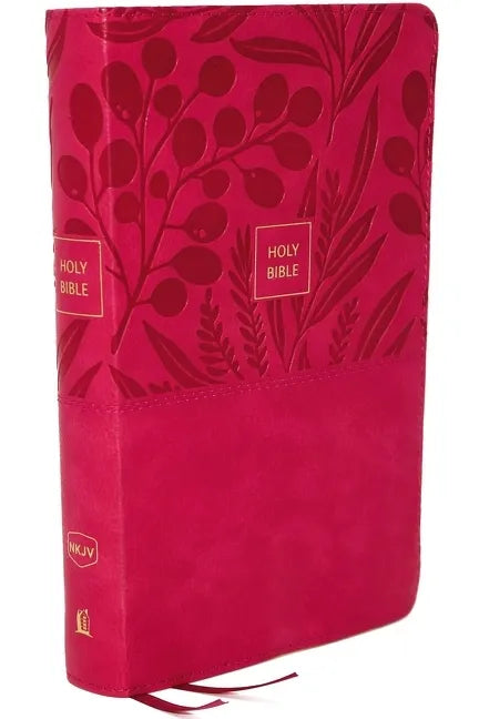 Nkjv, Reference Bible, Personal Size Large Print, Leathersoft, Pink, Thumb Indexed, Red Letter Edition, Comfort Print: Holy Bible, New King James Vers - Imitation Leather