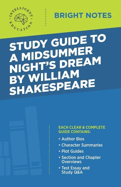 Study Guide to A Midsummer Night's Dream by William Shakespeare - Paperback