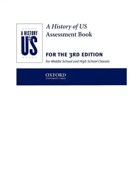 A History of Us: Assessment Book: Books 1-10 - Paperback