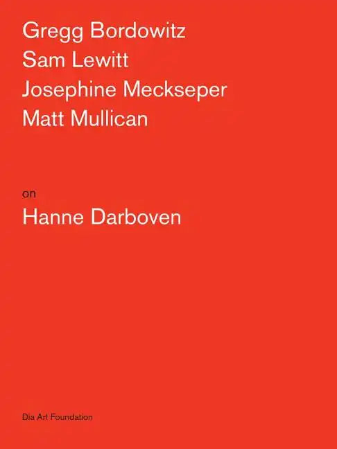 Artists on Hanne Darboven - Paperback