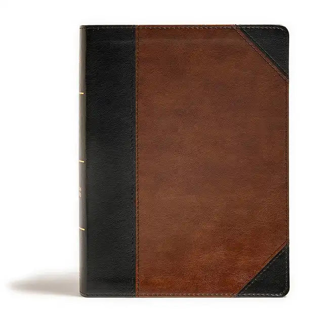 CSB Tony Evans Study Bible, Black/Brown Leathertouch: Study Notes and Commentary, Articles, Videos, Easy-To-Read Font - Imitation Leather