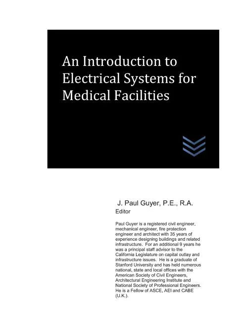 An Introduction to Electrical Systems for Medical Facilities - Paperback