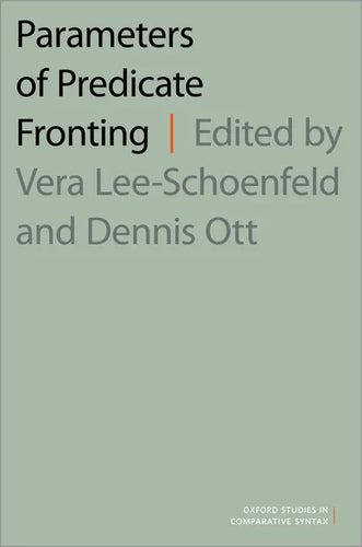 Parameters of Predicate Fronting - Paperback