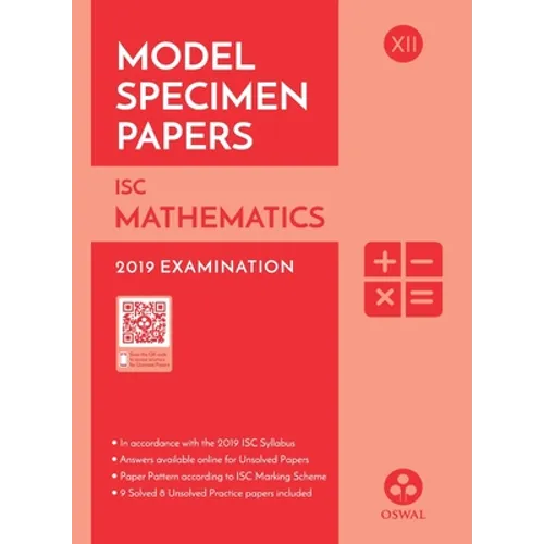 Model Specimen Papers for Mathematics - Paperback