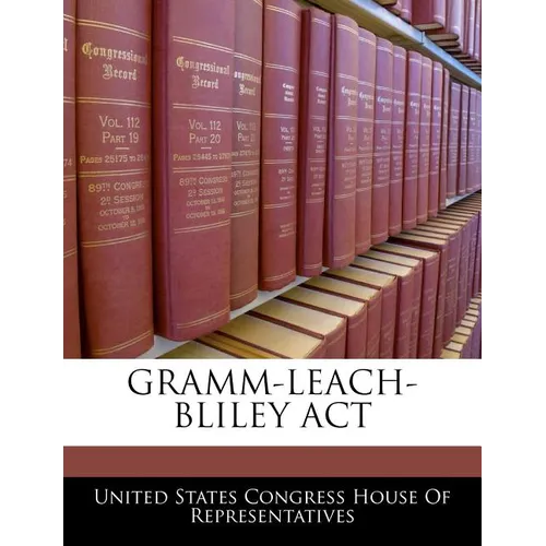 Gramm-Leach-Bliley ACT - Paperback