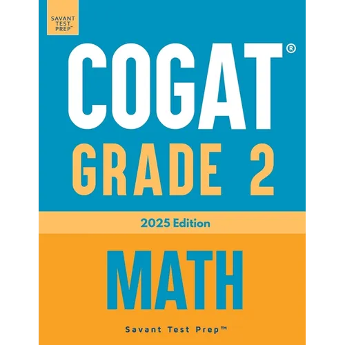 COGAT Grade 2 Math: Three Practice Tests - Level 8 - Paperback