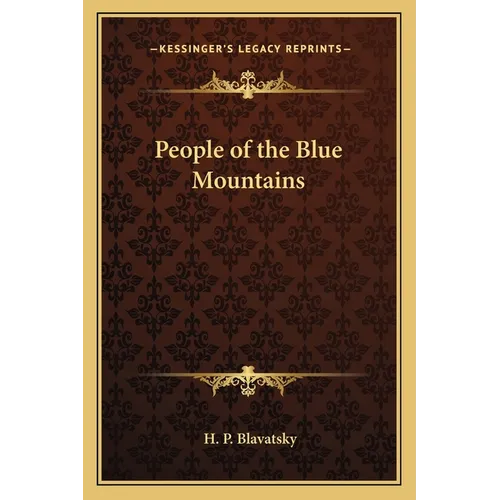 People of the Blue Mountains - Paperback