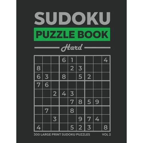 Sudoku Puzzle Book 300 Hard - Paperback