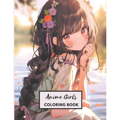 Anime Girls Coloring Book: 117 Beautiful Japanese Anime Fashion Coloring Pages for Kids, Teens and Adults! - Paperback