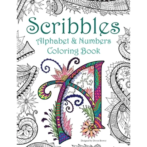 Scribbles: Alphabet and Numbers Coloring Book - Paperback