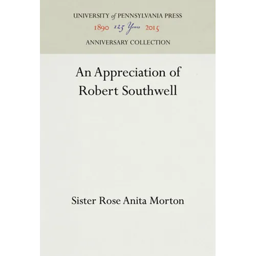 An Appreciation of Robert Southwell - Hardcover